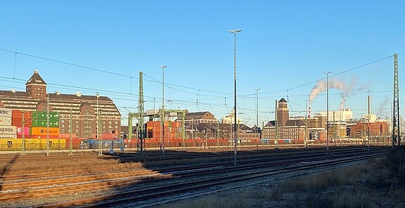 West harbor (Westhafen) and Moabit power plant